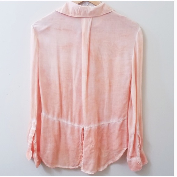 Anthropologie Cloth Stone Ombre Button Down Shirt - Picture 8 of 9